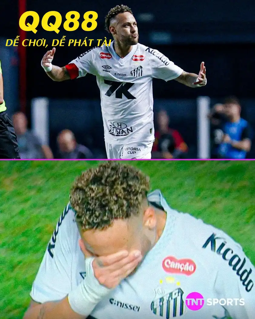 Neymar cho biết anh “buồn và rất tức giận” dù vừa cứu nguy cho Santos (Ảnh: TNT Sports).